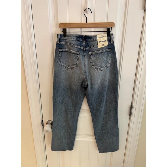 L'Agence Adele High Rise Crop Stove‎ Pipe Jeans In Fallbrook Size 27 NWT - Picture 6 of 6